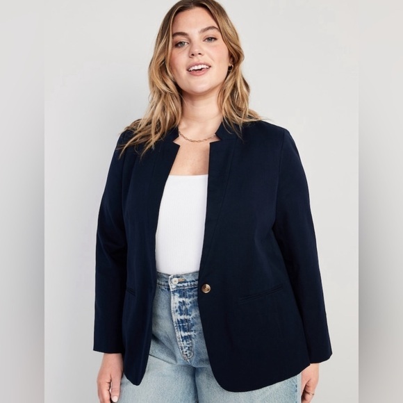 NWT! In the Navy Notched-Collar Pixie Blazer - Multiple Sizes 💙 - Picture 7 of 12